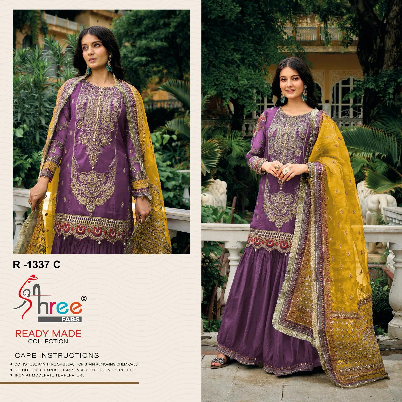 R 1337 By Shree Viscous Silk Pakistani Readymade Suits Wholesale In India